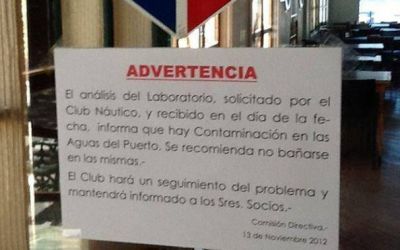 El Club N�utico confirm� que las playas de la zona est�n contaminadas