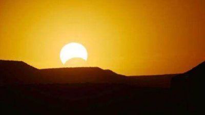 El eclipse de sol en Chubut