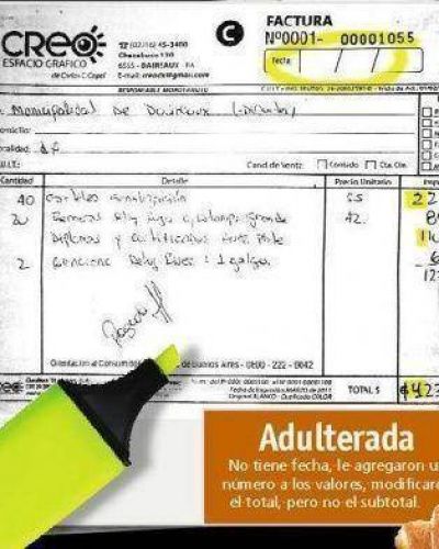 Hernando habl� del "festival de facturas