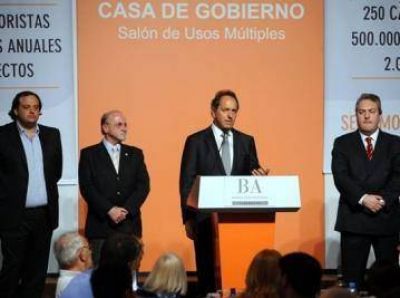 Miembros de la C�mara Econ�mica, reunidos con Scioli