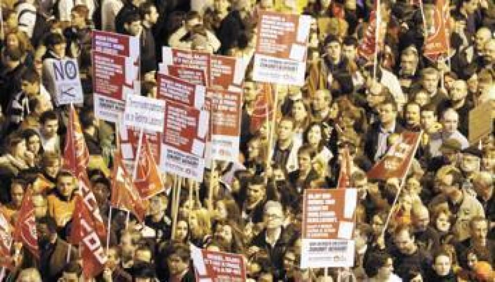 Millones de europeos se plegaron a una huelga