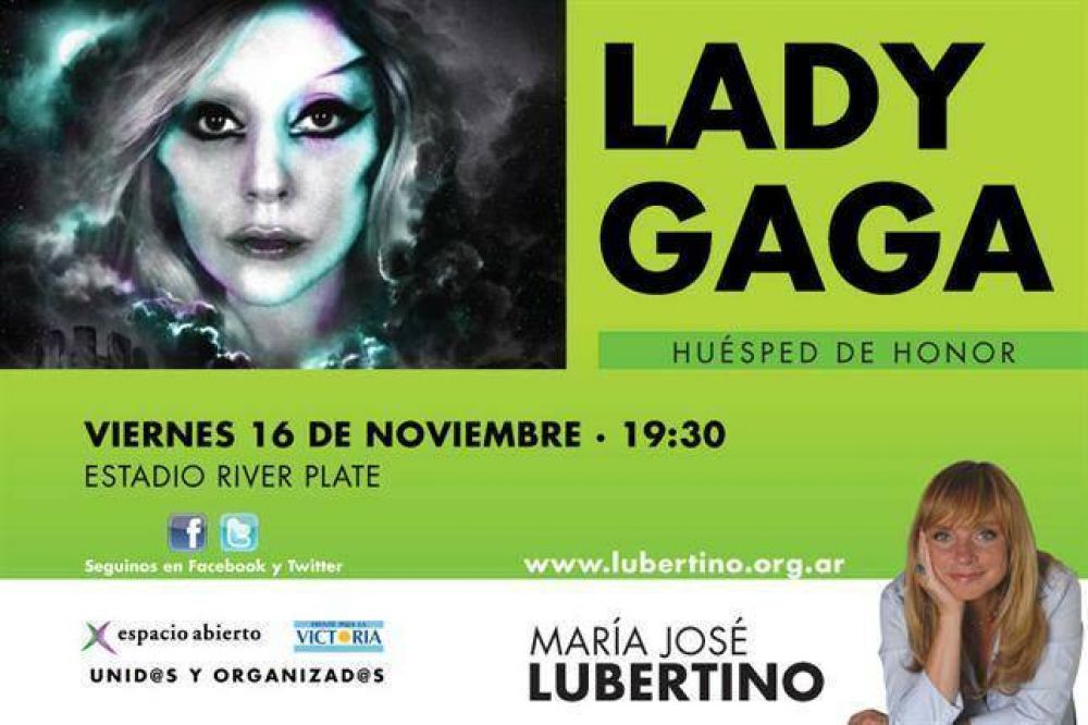 El homenaje de Lubertino a Lady Gaga