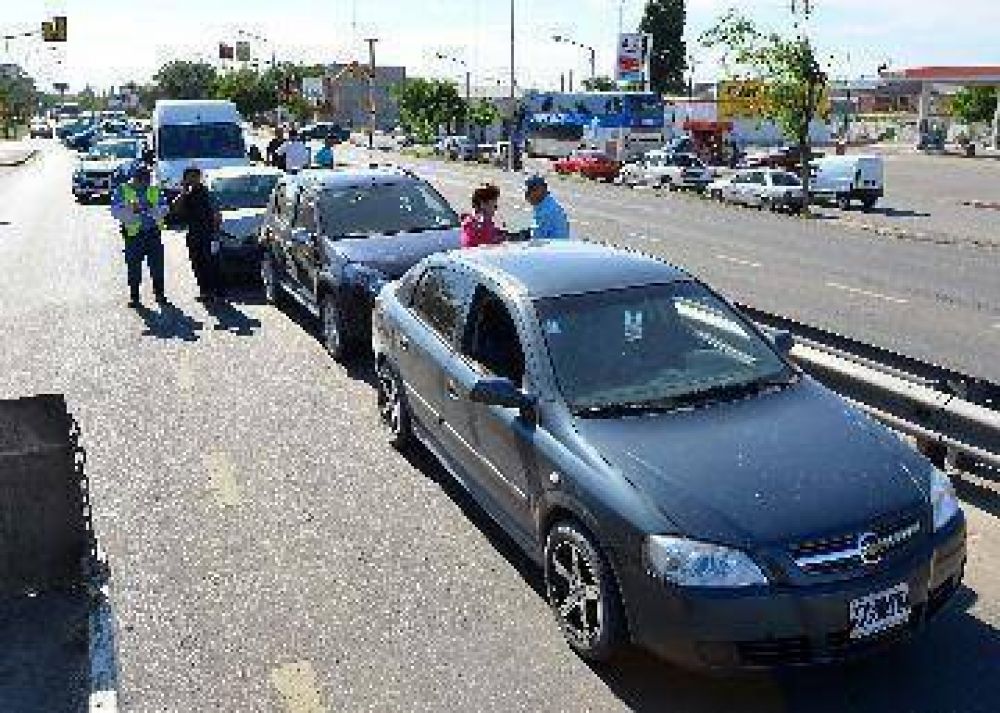 Neuqu�n: colisi�n en cadena