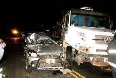 Ocho lesionados en un quintuple choque sobre ruta 5 