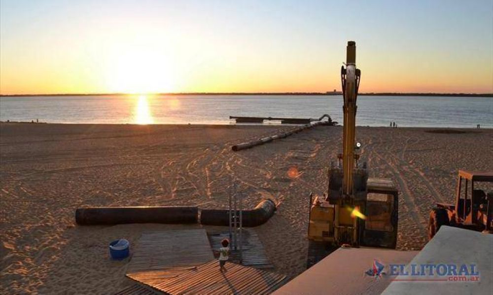Playas: est�n las ca�er�as s�lo resta el arribo de la draga