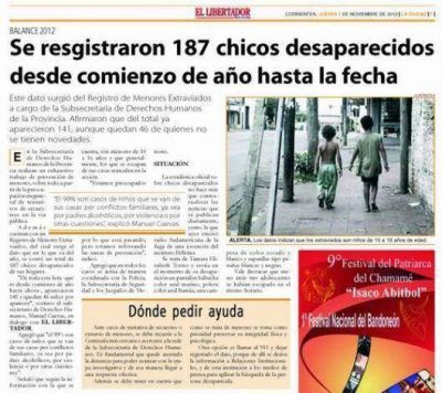 La cifra de ni�os desaparecidos aviv� discusiones en el Concejo