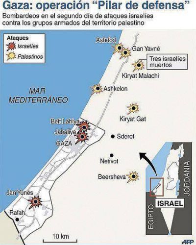 Tercer d�a de ataques a�reos israel�es en la Franja