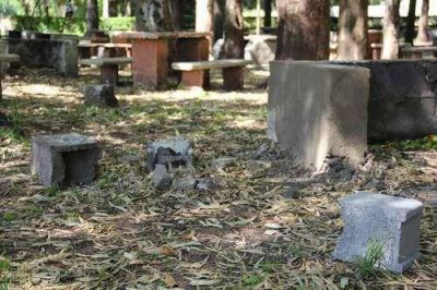 DESTROZOS EN EL BALNEARIO MUNICIPAL
