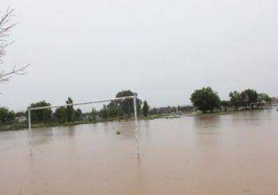 El agua lo cubri� todo  