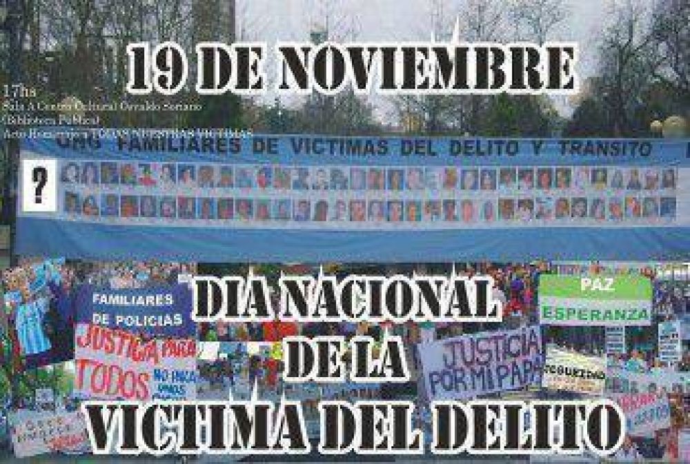 Este 19, �D�a Nacional de la V�ctima del Delito