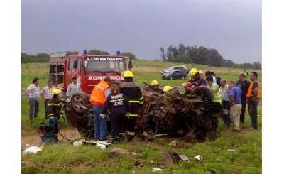 Tr�gico choque frontal: dos muertos entre Catril� y Lonquimay 