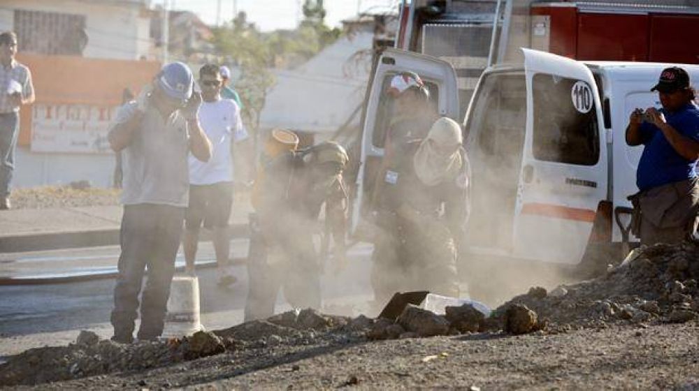 Una p�rdida de gas en el Ceferino demand� un amplio despliegue