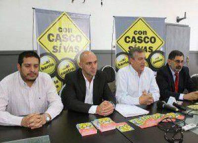 Desde el lunes implementar�n la campa�a �Con casco s� vas� 