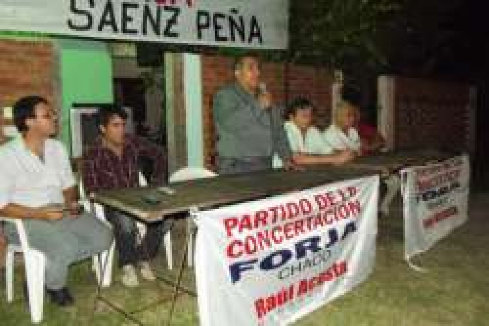 Nuevo local de la Concertaci�n-FORJA en S�enz Pe�a