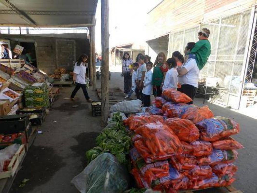 Alumnos de la escuela de Bajo Hondo visitaron el Mercado de Abasto