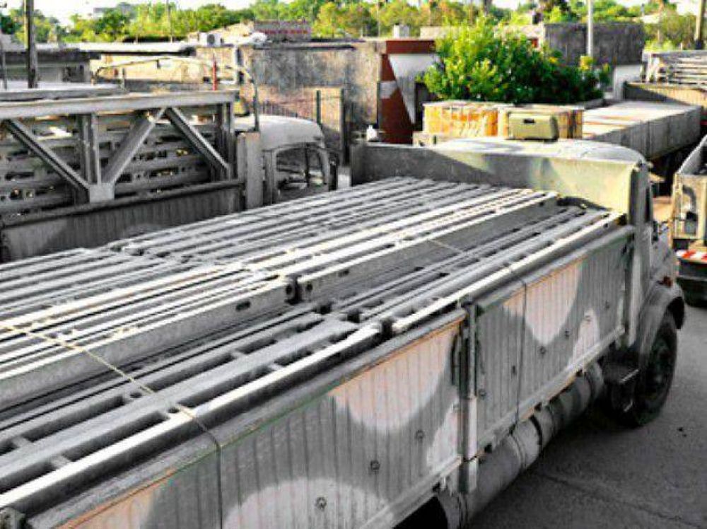 El puente m�vil lleg� a San Lorenzo y estar�a armado el fin de semana