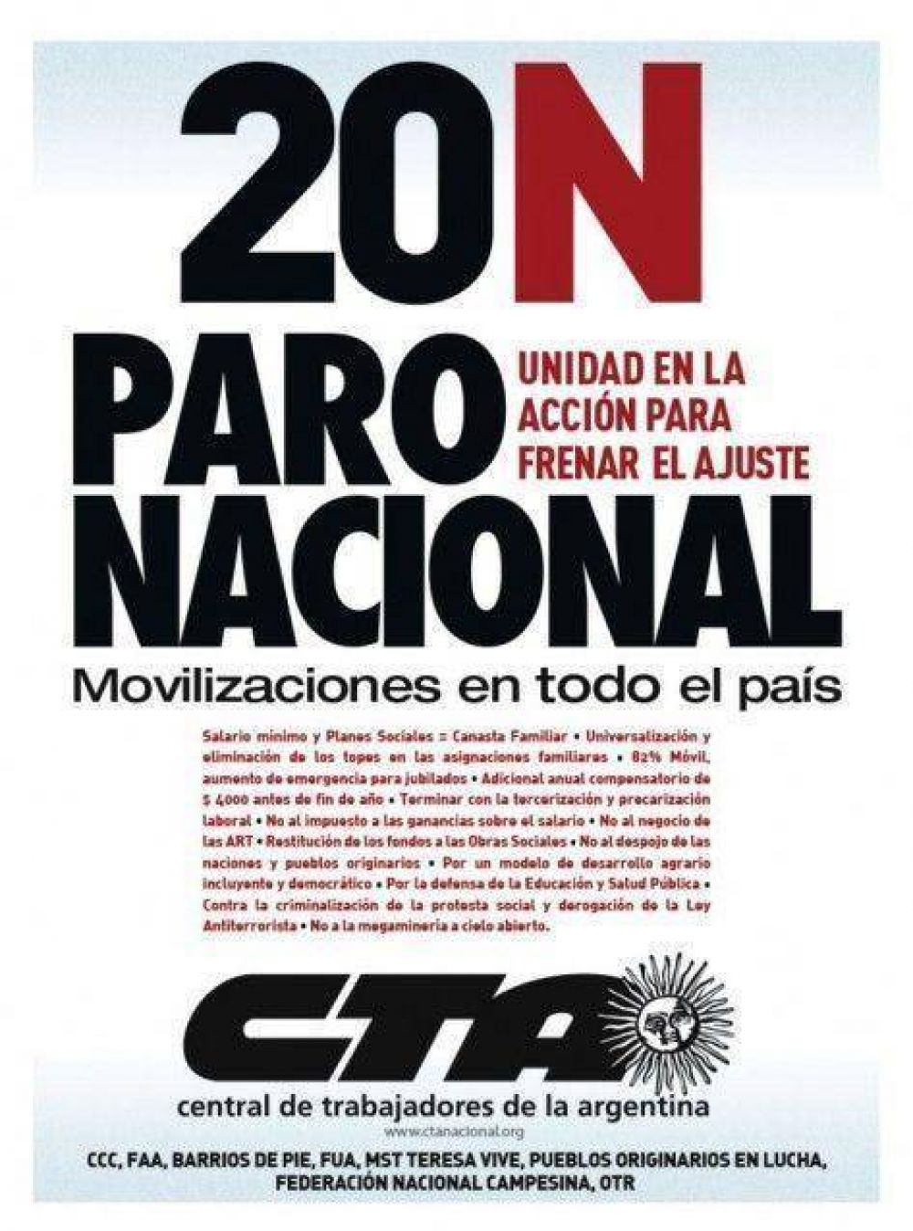 El paro se har� sentir con fuerza en nuestra ciudad