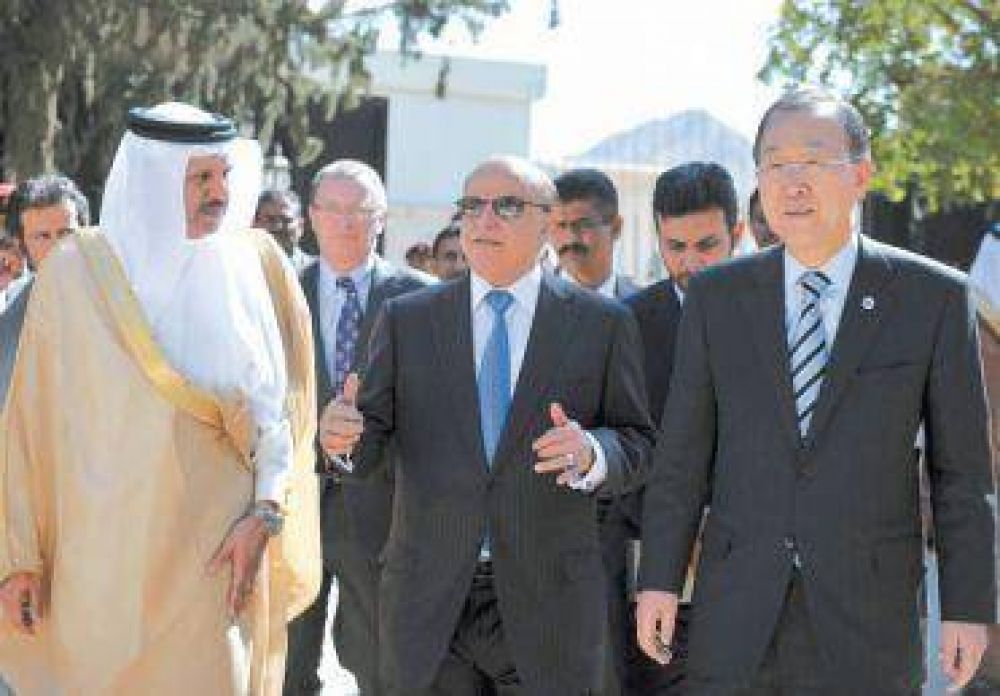 Ban Ki-moon fue en visita oficial a El Cairo para buscar la paz en Gaza