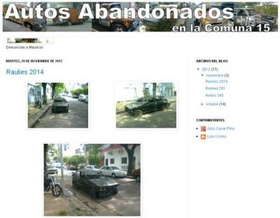 Lanzaron un sitio para denunciar autos abandonados en la Comuna 15