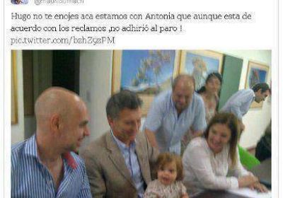 Macri: 'Hugo, no te enojes, Antonia no adhiri� al paro'