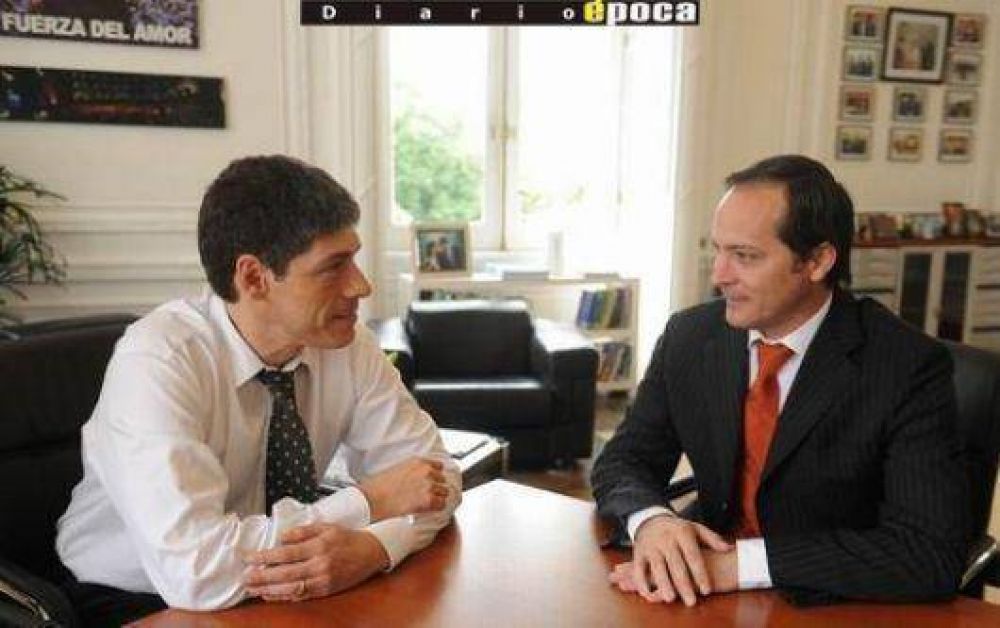 Abal Medina recibi� al Intendente de Capital