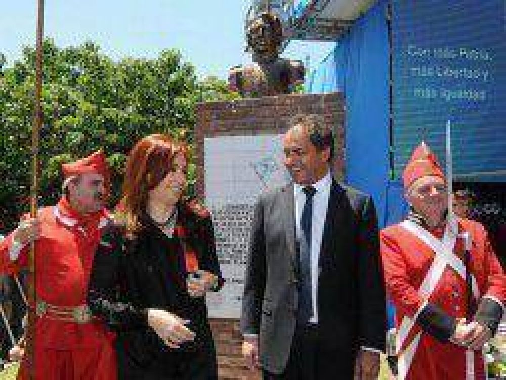 Scioli elogi� a Cristina: "Qu� raz�n ten�a mi compa�ero N�stor cuando la llamaba la Presidenta Coraje"
