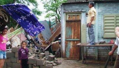 Fuerte temporal caus� destrozos en la provincia