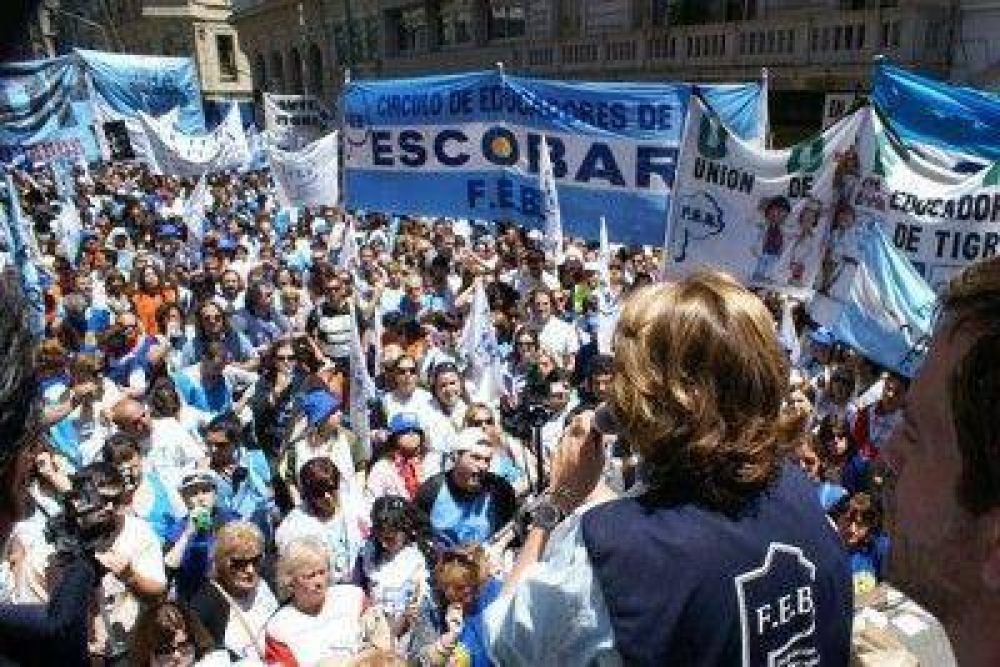 En Baradero el paro docente tuvo un acatamiento de un 100 %.