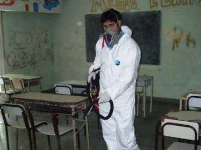Desinsectaci�n municipal en escuelas de Tres Arroyos