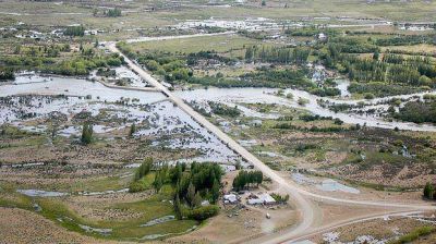 Provincia y municipio de Senguer analizan obras para contener crecidas