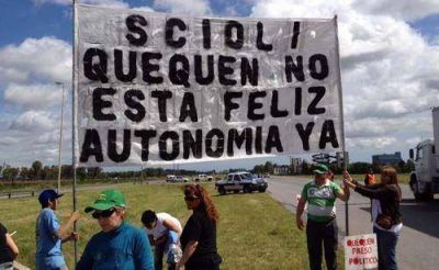 La protesta gener� colas de 14 kil�metros en la Autov�a 2