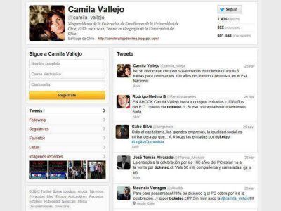 Papel�n de Camila Vallejo hizo explotar Twitter
