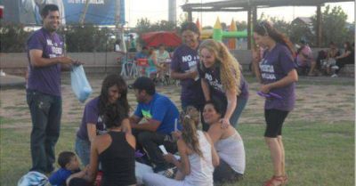 La Secretaria de la Mujer realizo campa�a de concientizaci�n en el Parque de la Ciudad 
