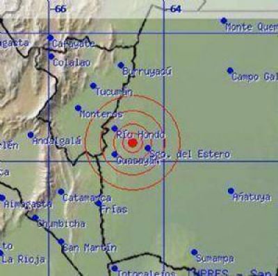 Leve sismo cerca de Las Termas 