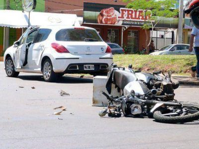 Otro motociclista grave tras choque y despiste