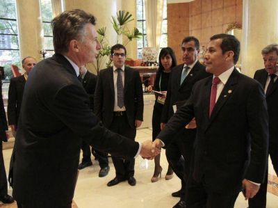 Macri se reuni� con el presidente del Per�, Ollanta Humala