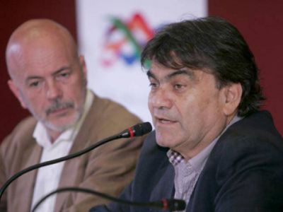 Guti�rrez junto a Telerman