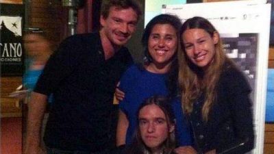 Pampita reapareci� en Chile
