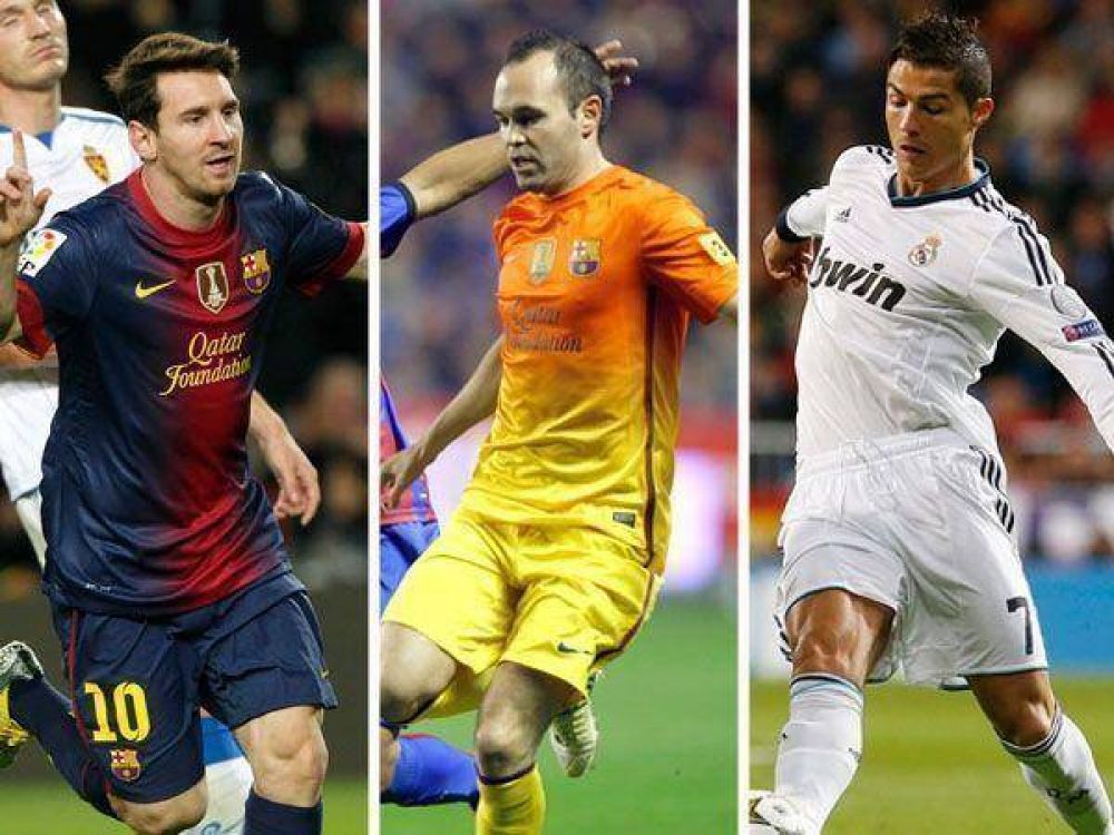Messi, Cristiano Ronaldo e Iniesta competir�n por el Bal�n de Oro 2012