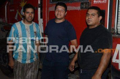El r�pido accionar de un vecino bombero evit� la propagaci�n de las llamas 