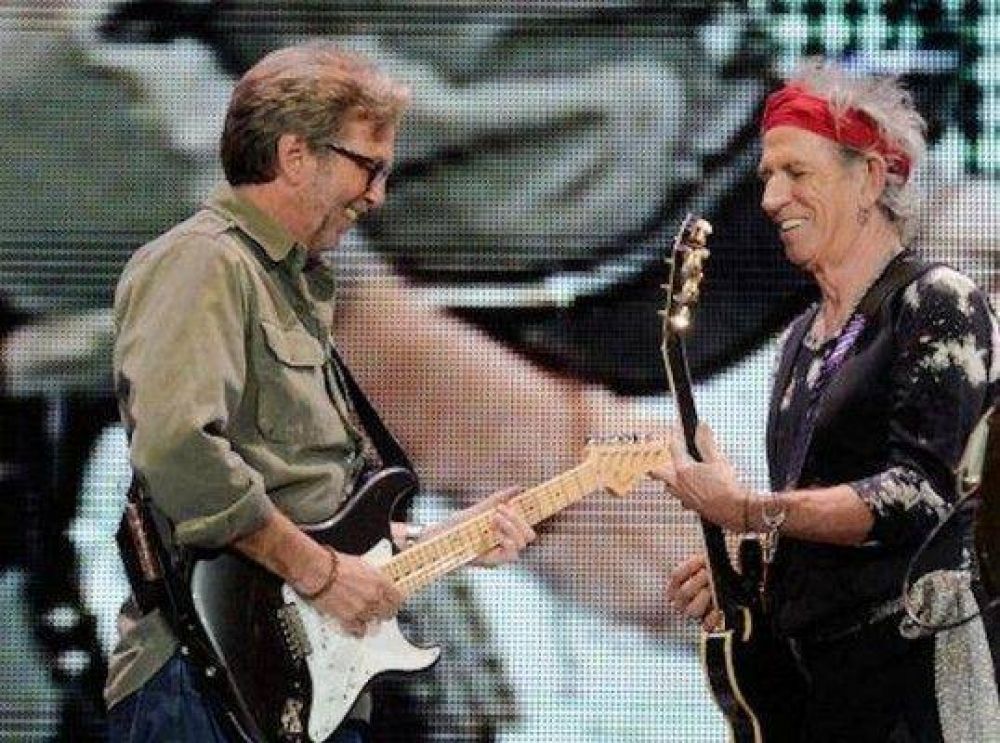 Los Stones dieron un show hist�rico junto a Clapton