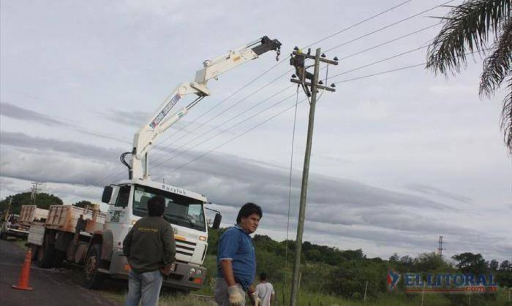 La Dpec logr� recuperar el 100% de la red de media tensi�n da�ada por el temporal 