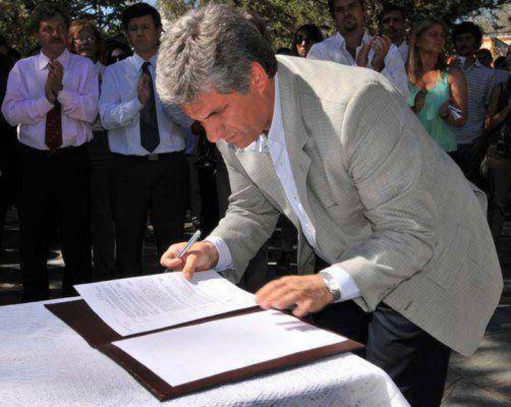 Poggi firmar� el decreto de adjudicaci�n de la obra del �Parque Zanjitas Pueblo Heroico� 