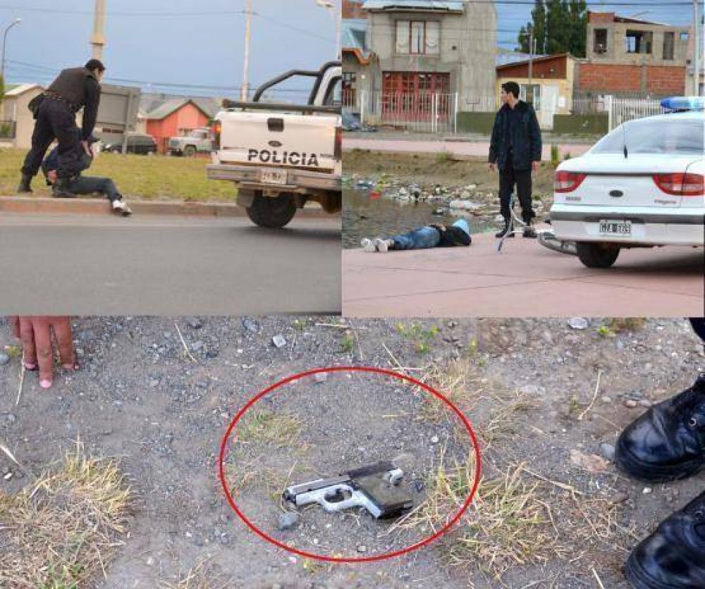 Menores con arma de fuego en la Autov�a