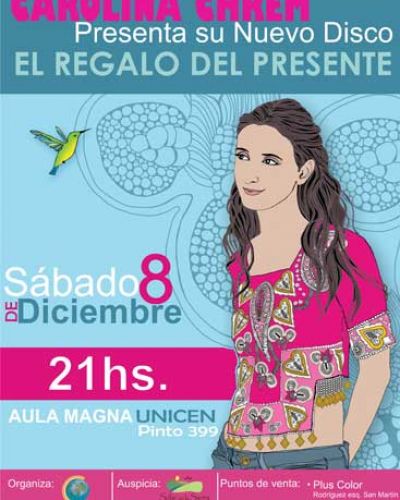 Carolina Chrem presenta en Tandil su nuevo disco "el regalo del presente"