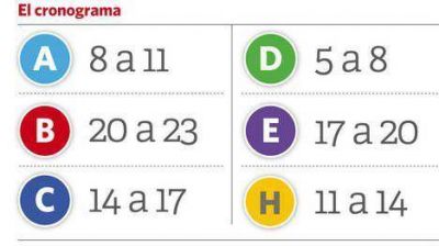 Horarios de los paros de ma�ana
