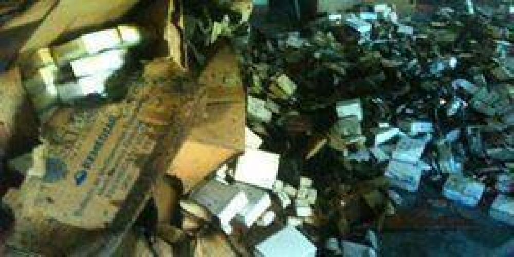 Incendio en una sala del Centro de Salud del Barrio Eva Per�n
