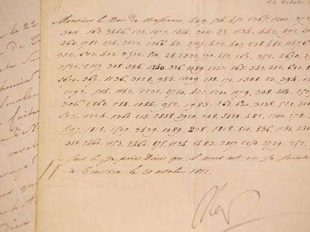 Venden in�dita carta de Napole�n por US$ 194.805