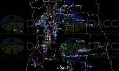 Hay alerta de tormenta para toda la provincia y aviones antigranizo trabajan en San Rafael