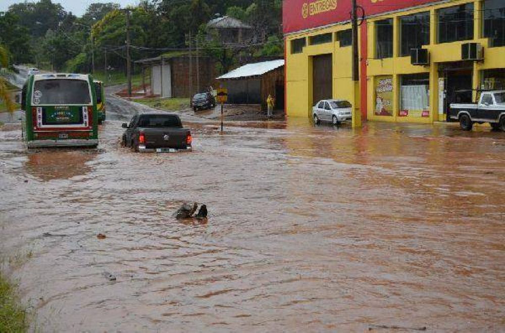 Quinientas familias afectadas por el temporal en Ober�